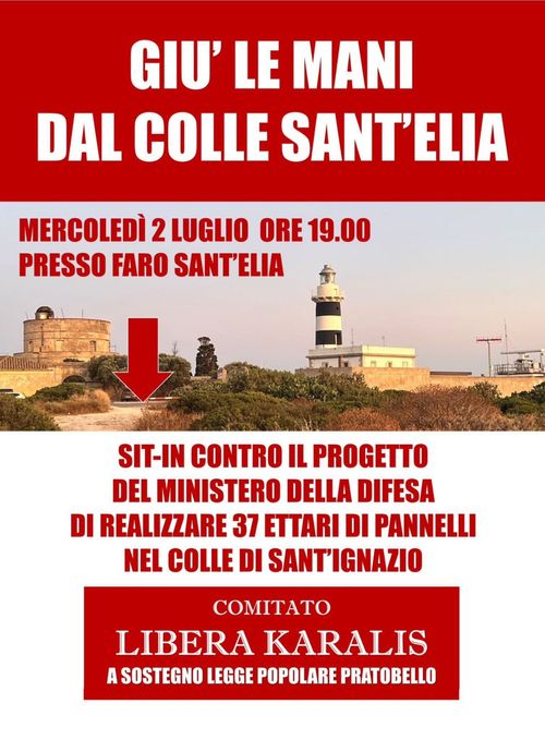 GIU' LE MANI DAL COLLE SANT'ELIA