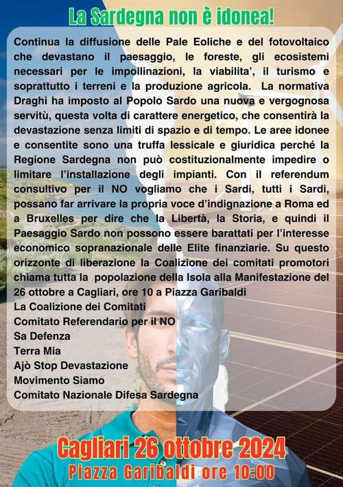 La Sardegna non è idonea!