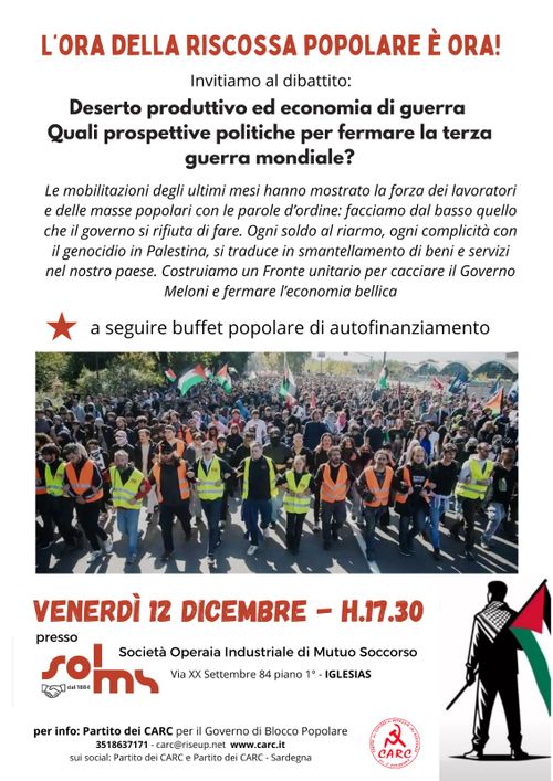 Deserto produttivo ed economia di guerra