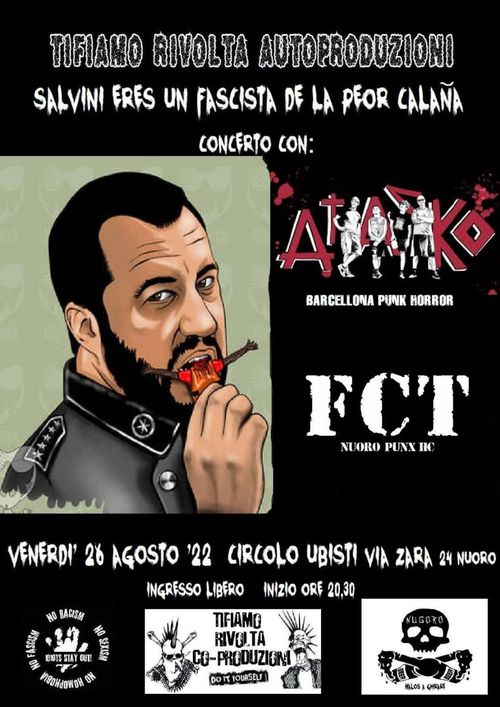 Concerto: Salvini eres un fascista da la peor calaña