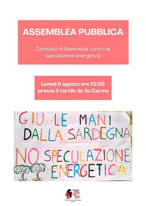 Assemblea pubblica - No speculazione energetica