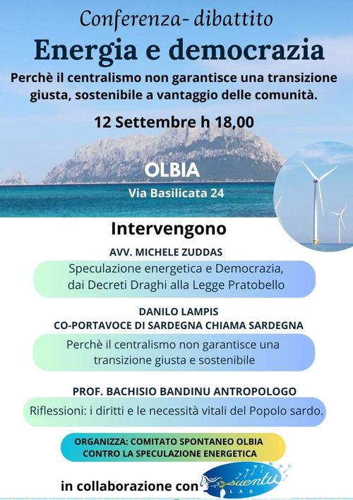 Conferenza - dibattito: energia e democrazia