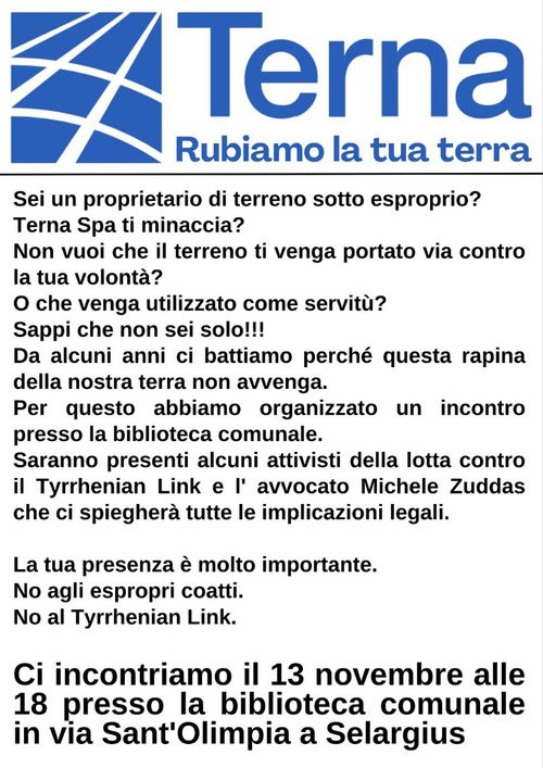 Terna ci ruba la terra 