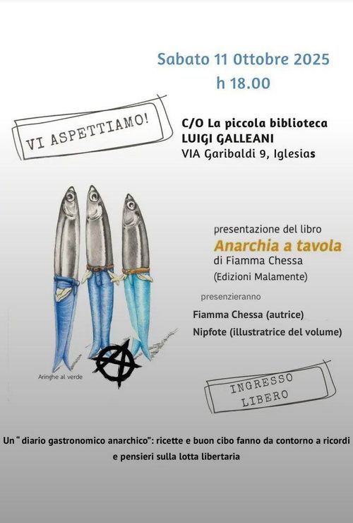 Presentazione del libro: L'Anarchia a Tavola