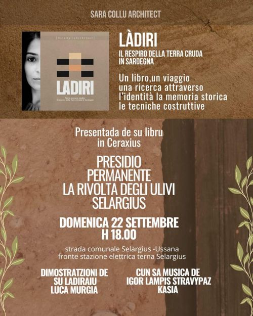 Presentazione del libro 'Làdiri - Il respiro della terra cruda in Sardegna'