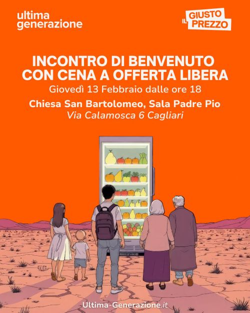 Incontro di Benvenuto e cena - presentazione campagna Il Giusto Prezzo