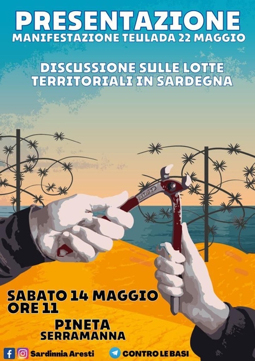 SERRAMANNA - Presentazione della Manifestazione del 22 maggio contro le basi